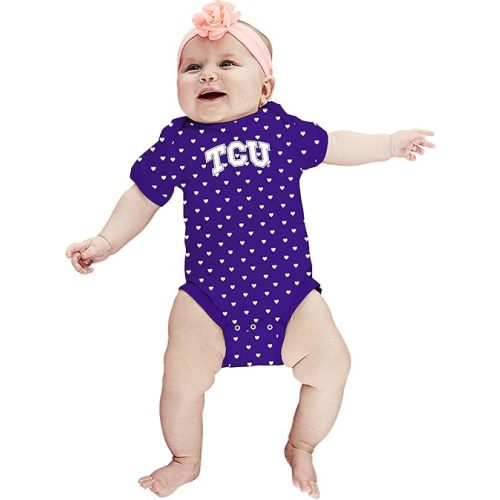 Two Feet Ahead Hearts Baby Bodysuit Creeper Baby Girl Clothes Newborn Infants Sizes 0-3M 6M 12M