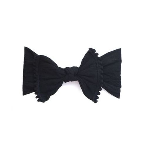 Trimmed Knot Bow, Black