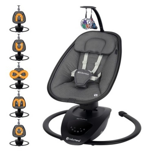 Baby Trend Nu-Motion Infinity Swing with Interactive Display - Midnight Black