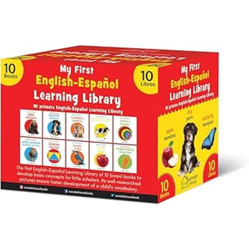 My First English - Español Learning Library (Mi Primera English - Español Learning Library): Boxset of 10 English - Spanish Board Books (Spanish Edition)