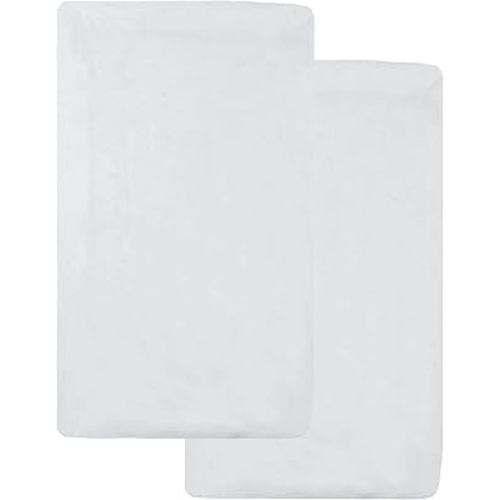 American Baby Company 2 Pack 100% Natural Cotton Fitted Cradle/Bassinet Sheets 36" x 18" - Soft, Breathable & Hypoallergenic Bed Sheets, White, Neutral for Boys & Girls