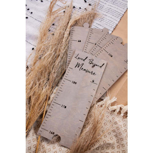 Personalized Wooden Growth Chart Height Ruler Kids Room Decor – Woodemon