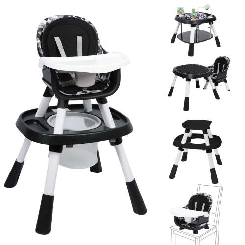 TOLEAD 15-in-1 Convertible High Chair, 2-in-1 Baby Highchair & Activity Center, Black