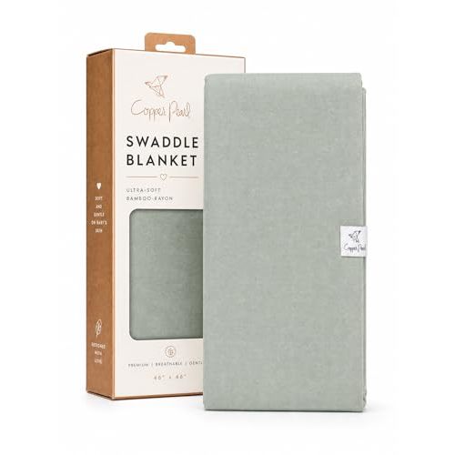 Copper Pearl Swaddle Blankets for Newborns | Soft Stretchy Receiving Blankets for Boys and Girls | Large 46 x 46 Inch Baby Blankets | Lightweight and Breathable Swaddles | Briar