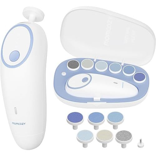 Momcozy Baby Nail File Electric, Gentle Night Light Baby Nail Trimmer
