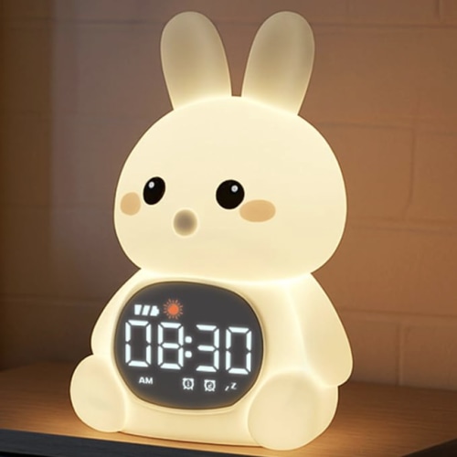 Bunny Clock with Built-In Sound Machine