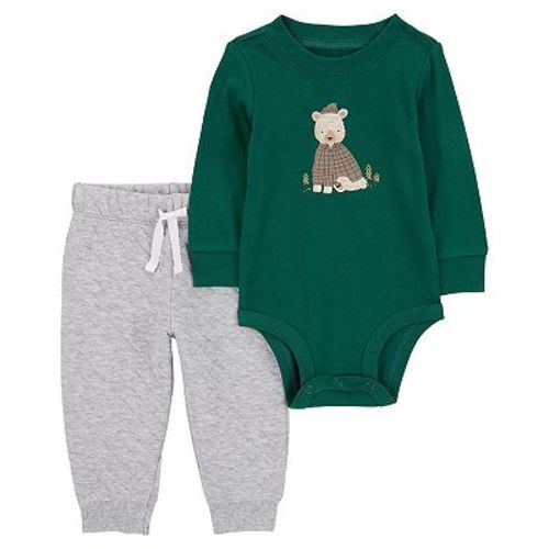 Baby Boy Carter's 2-Piece Bear Hooded Bodysuit Pant Set