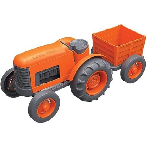 Toy: Green Toys Tractor Vehicle, Orange