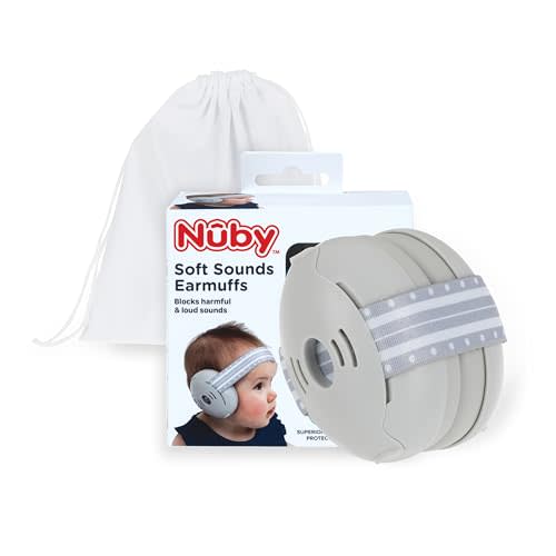 Nuby Soft Sounds Noise-Canceling Earmuffs with Travel Case