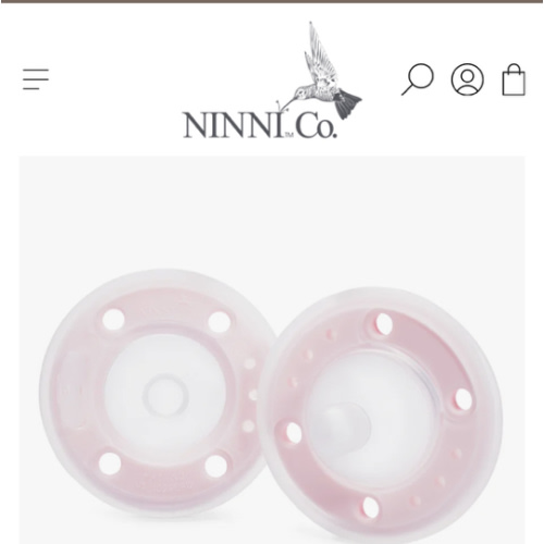 Ninni Pacifier Petal Pink Breat-feeding Pacifier - 2 Pack – Ninni Co