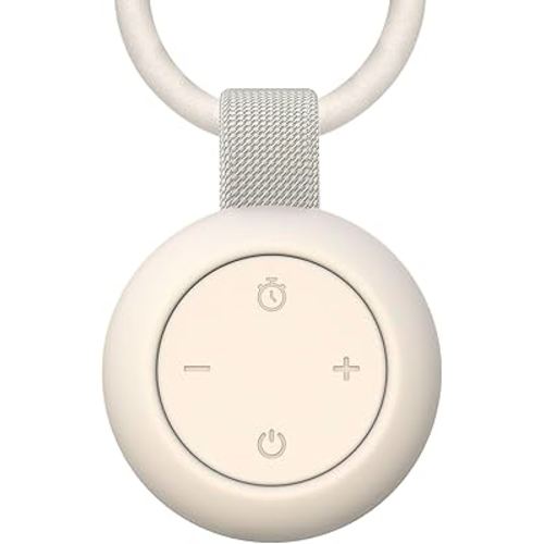 Portable Baby Sound Machine [White Noise for Babies Kids Adults][Sleep Soother][Timer Function][12 Soothing Sounds] 15 Hours Battery Life, Travel,Registry Gift,Shower,Clips on Baby Stroller