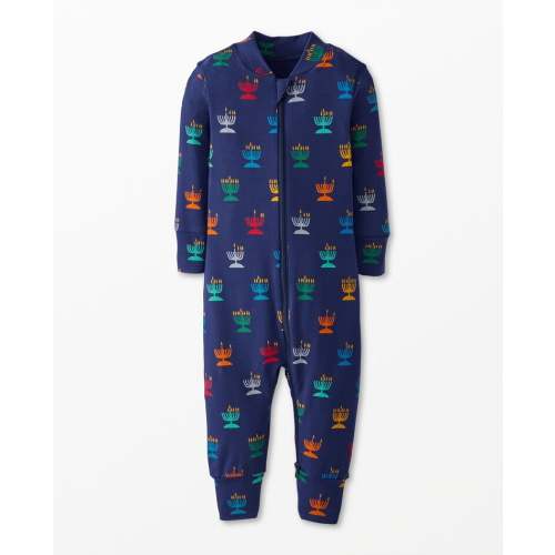 Baby Hannukkah 2-Way Zip Sleeper in HannaSoft™ | 0-3 months size