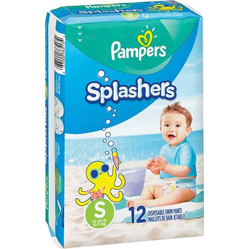 Splashers Swim Diapers Disposable Swim Pants - Small (12 Count)