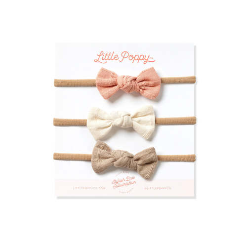 Newborn Set - Pink, Ivory + Tan
