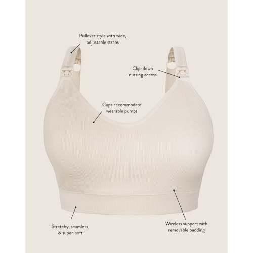 Mia Maternity & Nursing Lounge Bra | Light Navy - Kindred Bravely