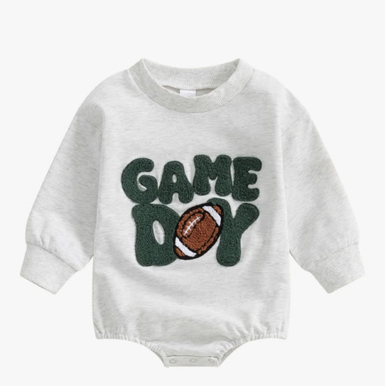 VISGOGO Newborn Infant Baby Boy Girls Oversized Romper Little Dude Sweater Onesie Coming Home Outfit Neutral Clothes