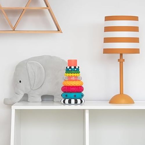 Sassy Stacks of Circles Stacking Ring STEM Learning Toy, Age 6+ Months, Multi, 9 Piece Set - 6-24 Month (1 Count)
