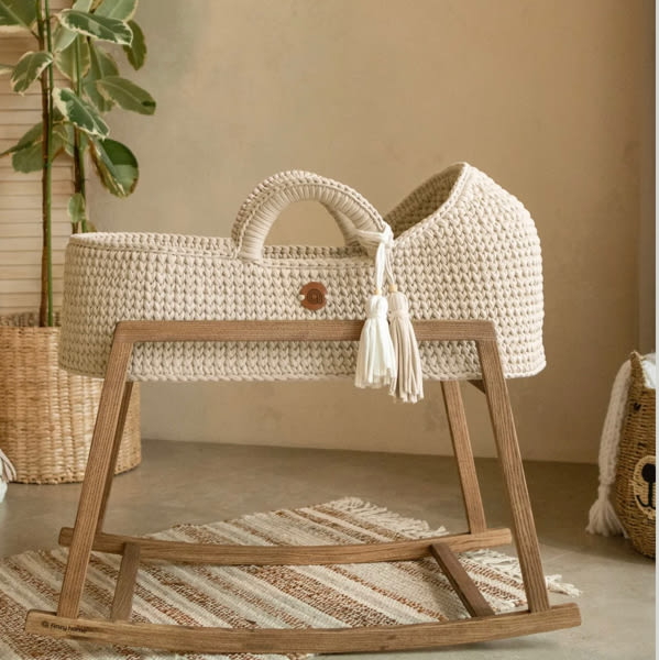 Set of Standard Moses Basket Round Hood & Stand | Anzy Home