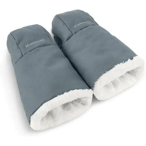 UPPAbaby CozyHandmuff/Easily Attaches to Stroller Handlebars/Ultra-Plush, Weather-Proof Hand Protection/Callum (Stone Blue)