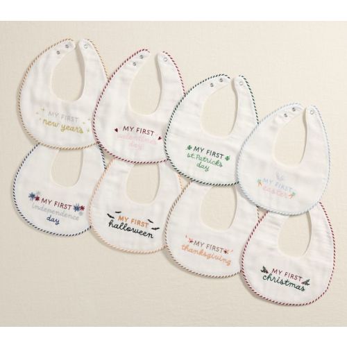 Baby's First Milestone Bib Set of 8