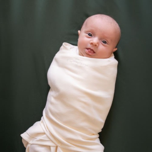 Cream Cotton Baby Swaddle | HALO