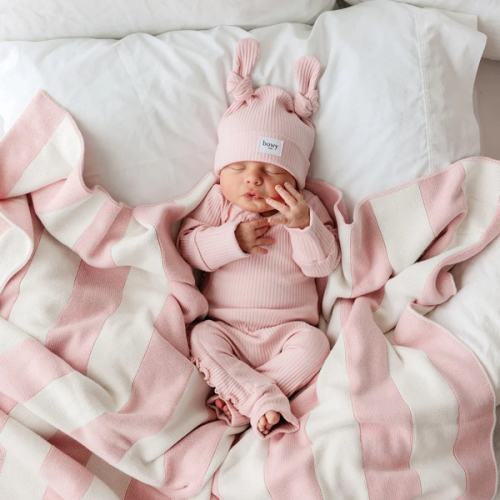 Baby Frill Onesie - Dusty Pink