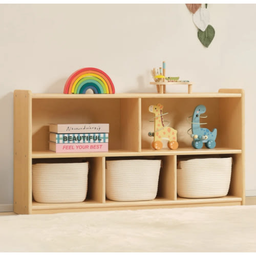 Isabelle & Max™ Montessori Shelf 5-Section Aldarcie 23.6" H X 44.6" W Bookcase | Wayfair