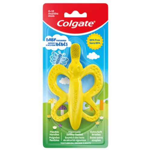 Colgate Baby Toothbrush and Teether, BPA Free, Extra Soft, 1 Ct