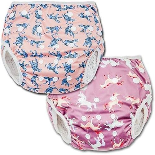 Joyo roy Swim Diapers Infant Swim Diaper Reusable Swim Diapers Swimming Diapers Waterproof Diapers for Swimming Water Diaper Toddler Swim Diaper Swimmer Diapers Baby Swim Diaper Reusable Girls 0-2t