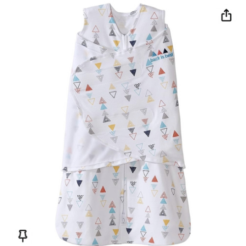 Amazon.com: HALO Sleepsack 3-Way Adjustable Baby Swaddle, 100% Cotton - Neutral Triangles, Newborn : Baby