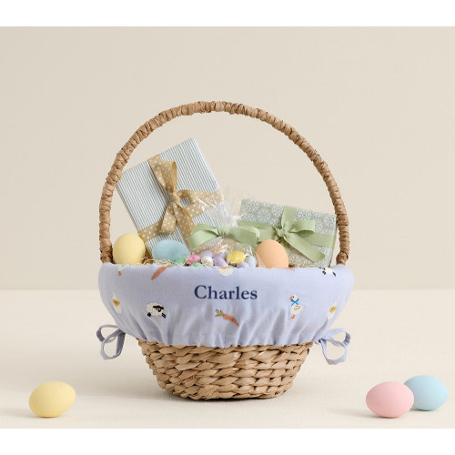 Embroidered Icons Easter Basket Liners
