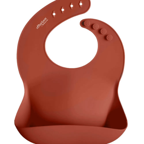 otterlove Silicone Bib Set - Blue Elephants & Lemon-Lime Otters