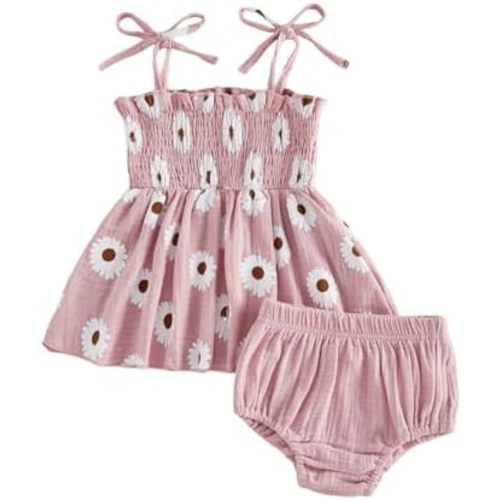 Baby Girl Summer Clothes Plaid Ruffle Shirt Tops Bloomers Shorts 2 Pcs Infant Cute Outfits Set 3 6 12 18 24 Months