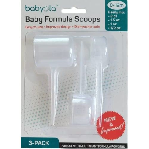 Baby Formula Dispensing Scoops for Infants & Newborns; Easily Make 2oz, 1oz or 1/2oz of Milk