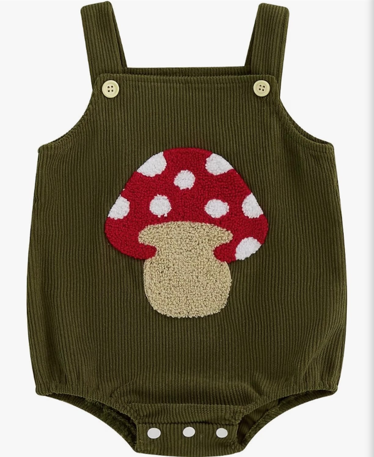 Infant Boy Girl Ladybug Romper Spring Baby Clothes Embroidery Bee Corduroy Bodysuit Animal Print Sleeveless Overalls