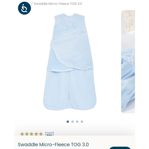 Blue Micro-Fleece Swaddle | HALO -small