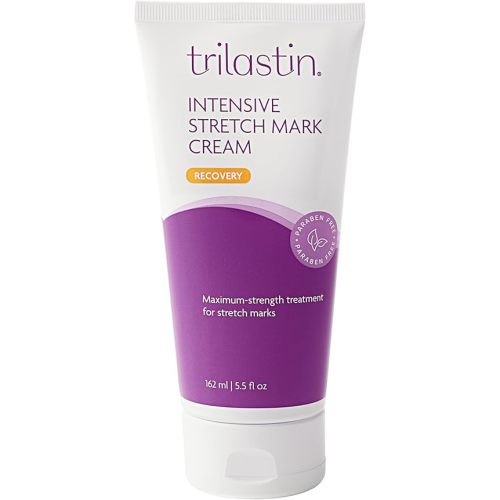 TriLASTIN Stretch Mark Cream – Collagen & Elastin Support Body Cream with Niacinamide, Vitamin C & Vitamin E – Hydrating Stretch Mark Lotion for Belly, Hips & Thighs – Unscented - 5.5 oz