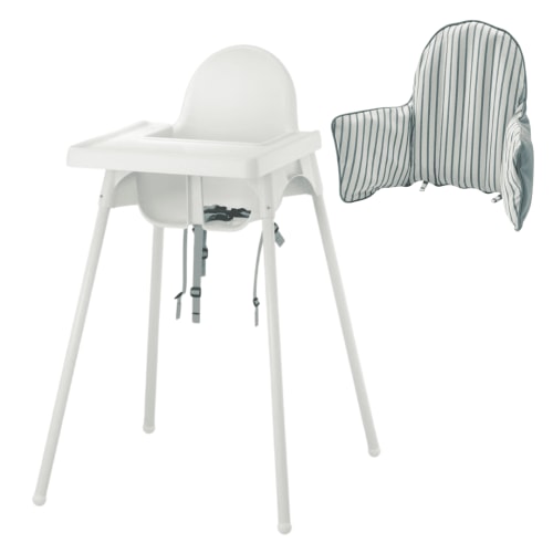 SoldAndShip High Chair, Detachable Tray, Adjustable Straps, Sturdy Frame, Easy Clean