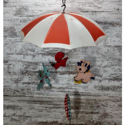 Dolly Toy Co 70s Baby Mobile | Vintage Nursery Decor | 70s Nursery Decorations | Retro Baby's Room Decor | Mobile for Baby | Vintage Mobile