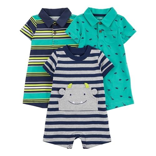 Simple Joys by Carter's baby-boys 3-pack Rompers