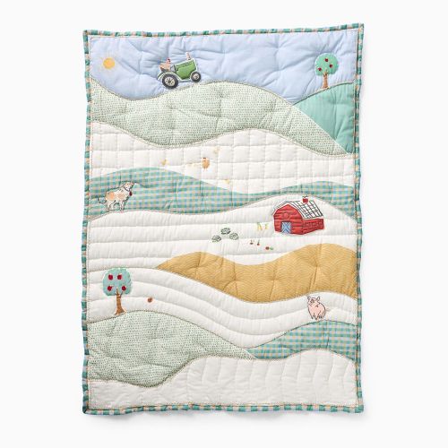 Farm Reversible Baby Quilt