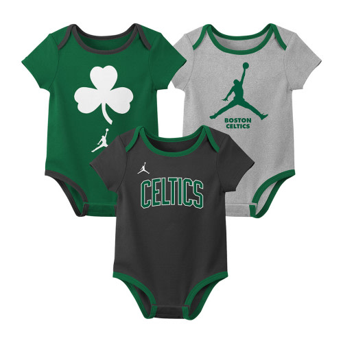 Celtics Newborn Jordan 3pc Creeper Set