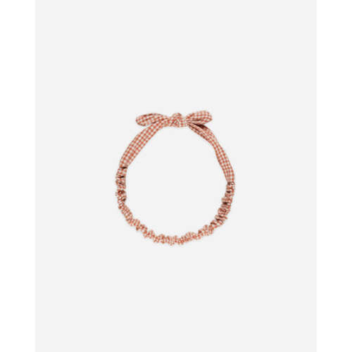 Baby Bow Headband || Poppy Gingham