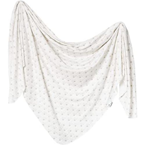 Copper Pearl Large Premium Knit Baby Swaddle Receiving Blanket Shine