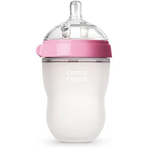 Comotomo Baby Bottle, Pink, 8 oz