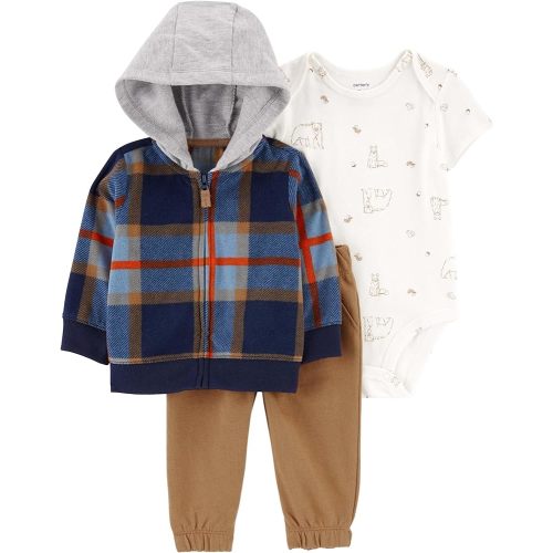Carter's Baby Boys 3 Piece Little Jacket Set (Polar Bear)