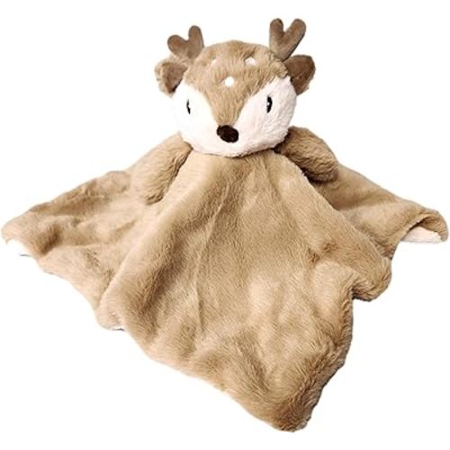 SONA G DESIGNS Plush Deer Fawn Baby Lovey Security Blankie Blanket