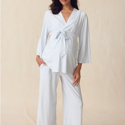 LAKE | Women | DreamModal™ Pajamas | Fog Maternity Kimono Bundle