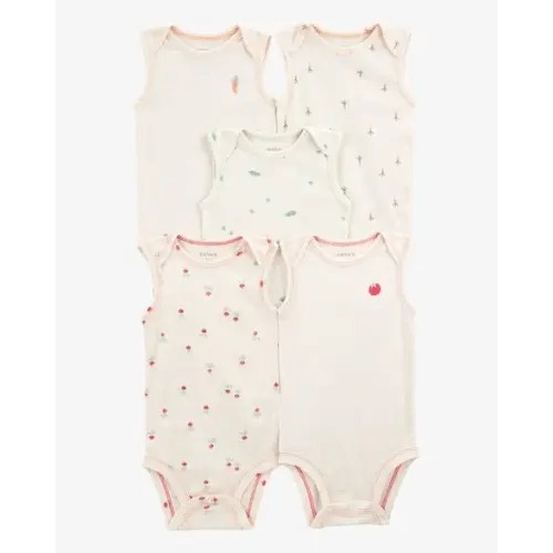 Baby 5-Pack Vegetables Short-Sleeve Bodysuit - Carter's | Carter's