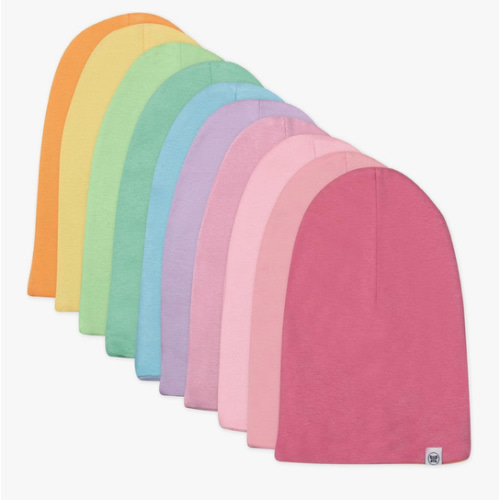 HonestBaby Baby 100% Organic Cotton Multipack Newborn Hats
